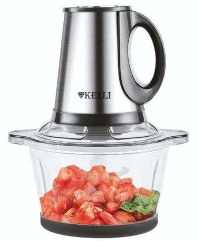 Измельчитель (чоппер) KELLI KL-5218, 2 скорости, двойной нож с 4-мя лезвиями, чаша 1,8 л, мощность 1200 Вт