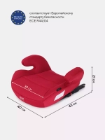 Автокресло RANT "ZIP" Isofix Red группа 3 (22-36 кг)