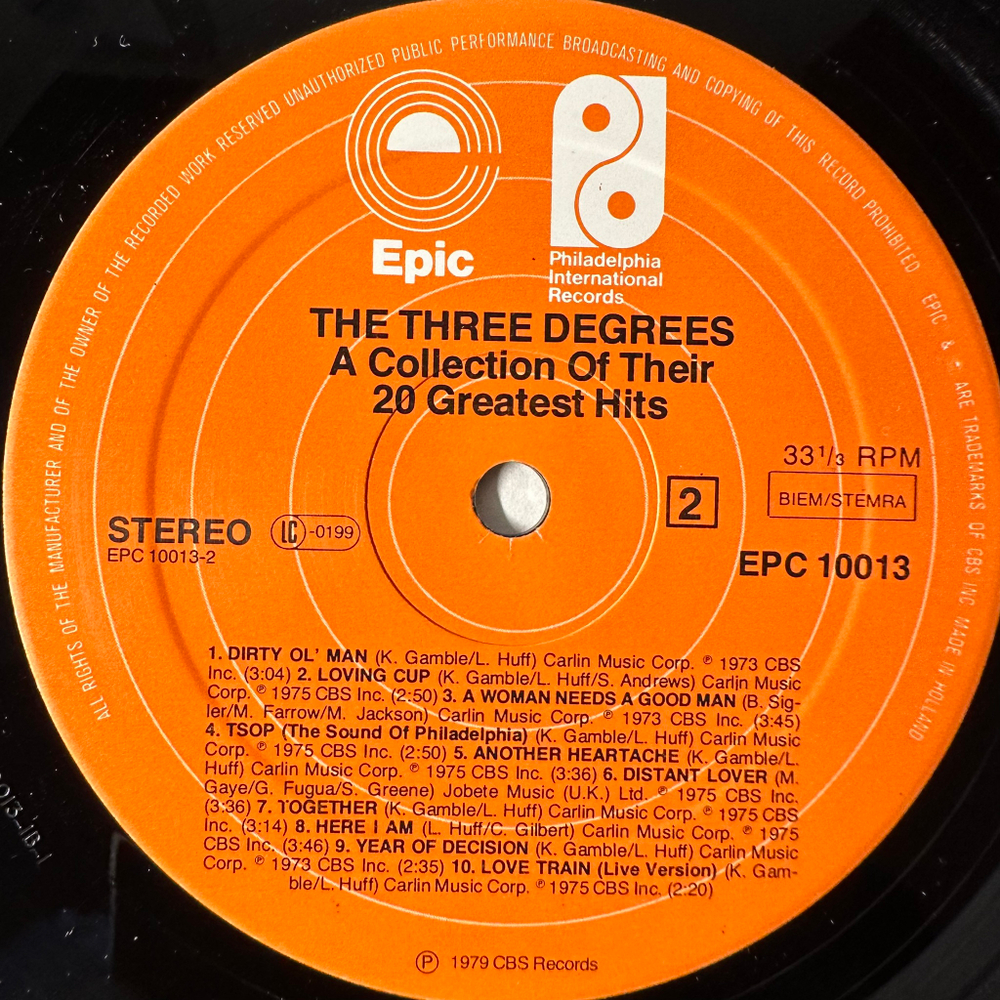 The Three Degrees ‎– A Collection Of Their 20 Greatest Hits (Голландия 1979г.)