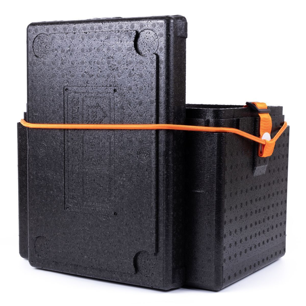 Рыболовный ящик Camping World "Друг-2+" (20 литров) оригинальная система крепления, чёрный