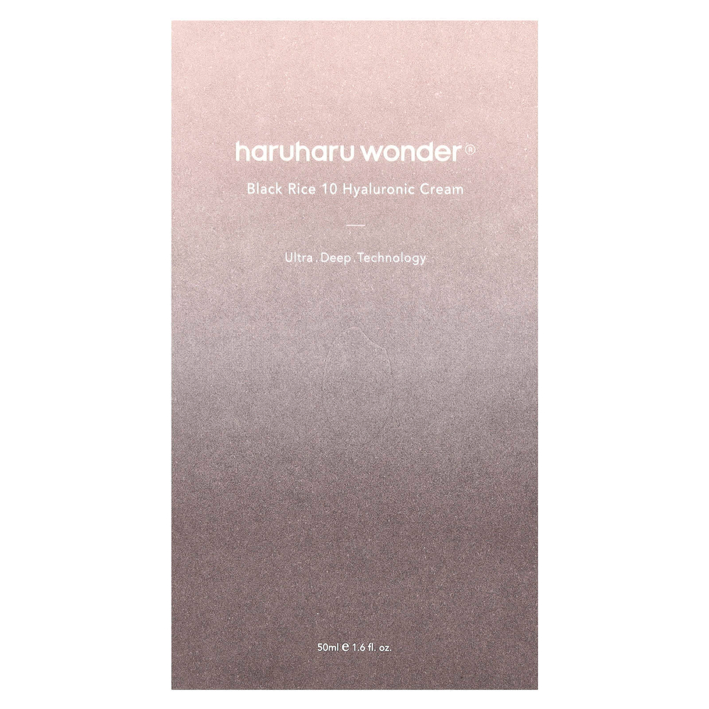Haruharu, Wonder®, крем с гиалуроновой кислотой с черным рисом 10, 50 мл (1,6 жидк. унц.)