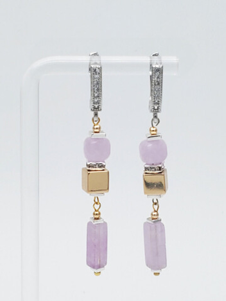 91001831 Серьги Роман с камнем