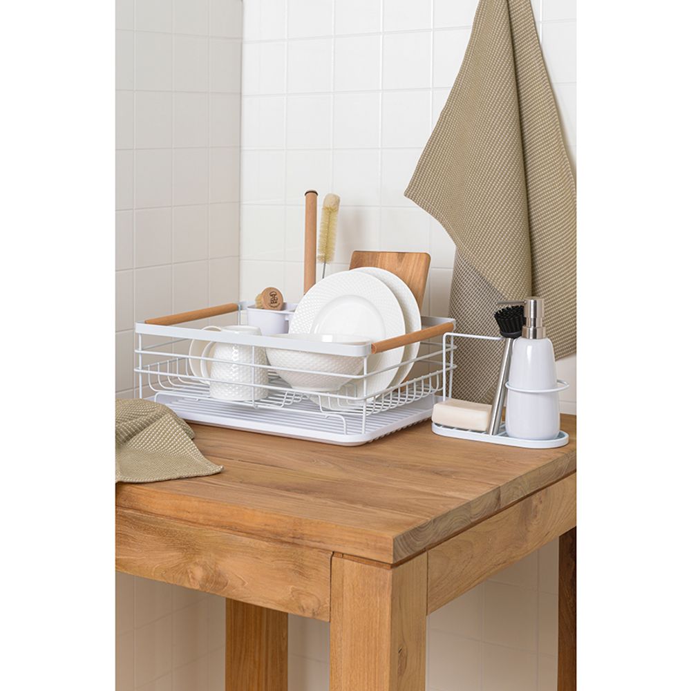 Набор из двух кухонных вафельных полотенец бежевого цвета из коллекции Essential, 50х70 см