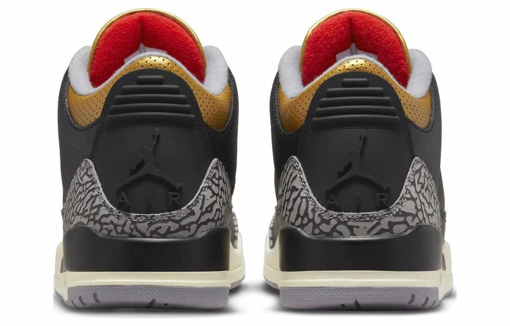 Кроссовки Jordan Air Jordan 3 Retro "Black Gold" (Женская размерная сетка)