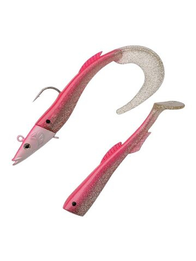 Приманка мягкая огруженная Berkley PowerBait Power Sandeel, 17 см, 65 г, Metallic Pink