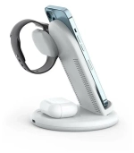 Беспроводное зарядное устройство WIWU Power Air 18W 3 в 1 для смартфона/Apple Watch/AirPods (PA3IN1) (белый)