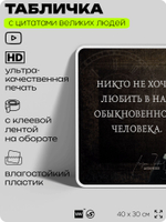 Литературный постер с цитатой А. П. Чехова для школы, на стену, на пластике, для интерьера, 40х30 см, Silver Plane x Айдентика Технолоджи