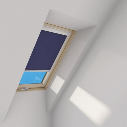 Рулонная штора FAKRO ARF 114х140 BlackOut Синяя (051)