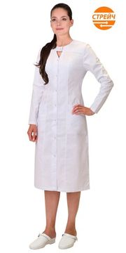 Халат женский "Сириус-Глория" (белый)