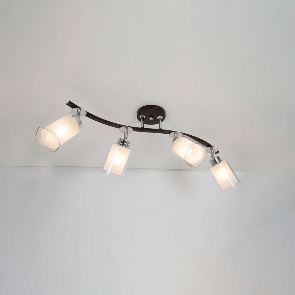 Citilux Фортуна CL156142 Люстра с поворотными плафонами Венге Хром