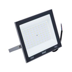 ULF-F23-70W-6500K IP65 160-240V GREY Прожектор светодиодный. Дневной свет 6500K. Корпус серый. TM Uniel