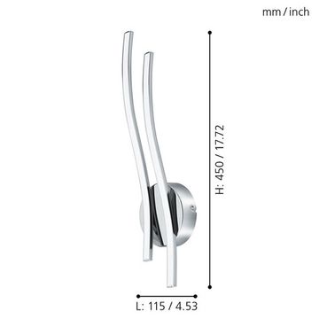 Бра 10W 3000K 96332 хром VALMORA Eglo