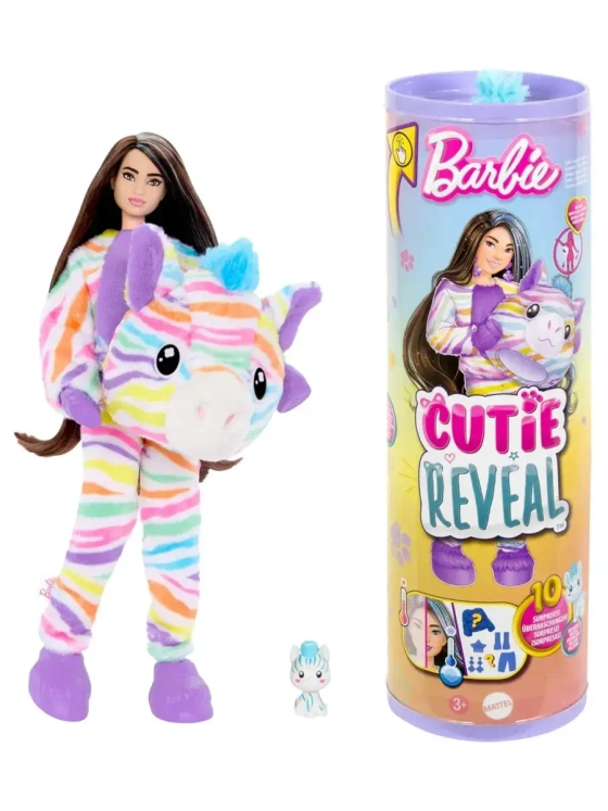 Кукла Барби Кьюти Ривл Cutie Reveal Зебра HRK39