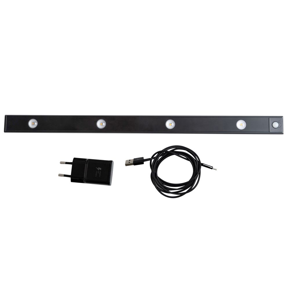 ULI-F50-5W-4000K SENSOR IP40 BLACK Светильник светодиодный для мебели с сенсором движения и освещенности. 600мм. ТМ Uniel