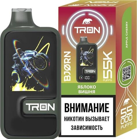 Bjorn Tron Яблоко-вишня 55000 затяжек 20мг (2%)