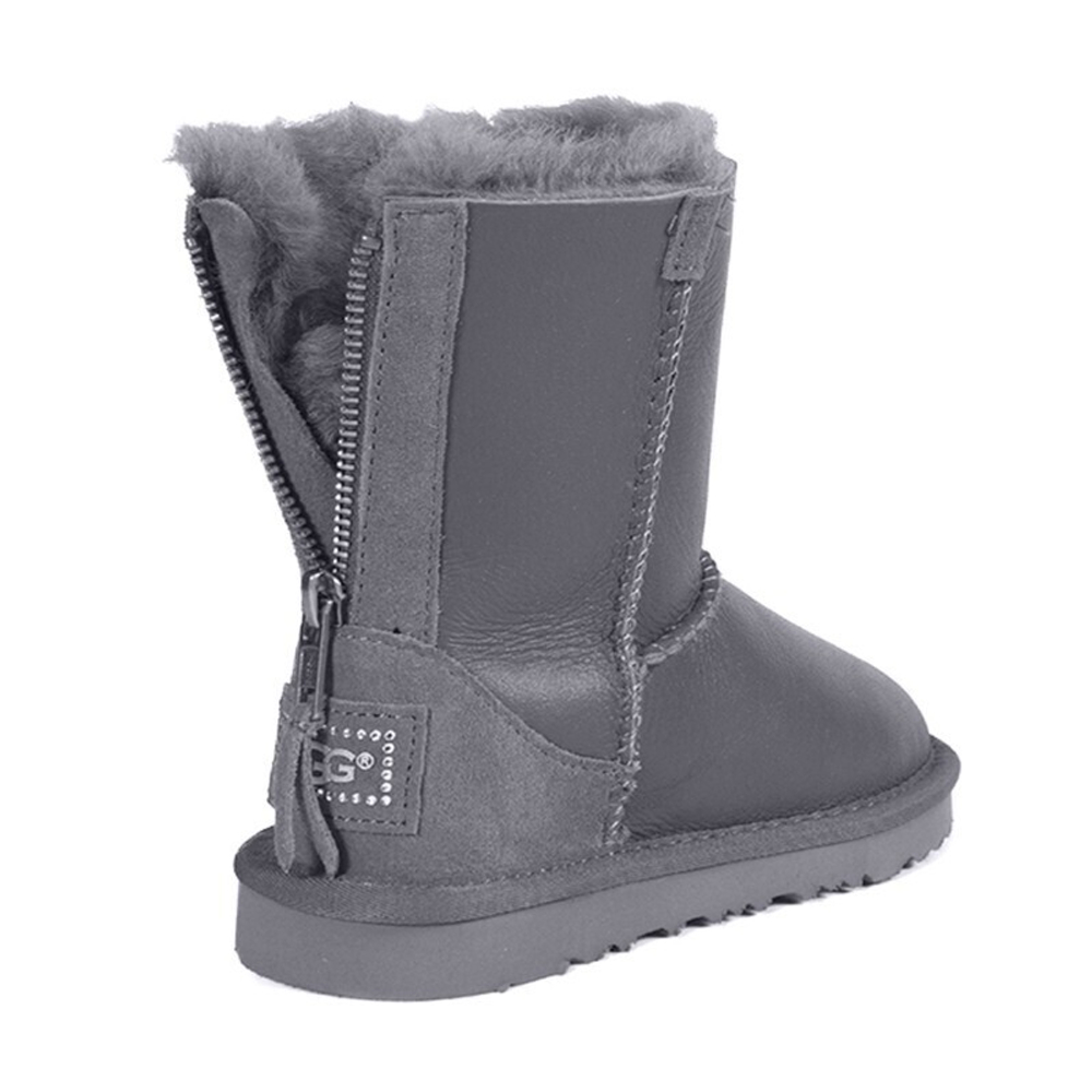 Угги Kids ZIP Metallic Grey