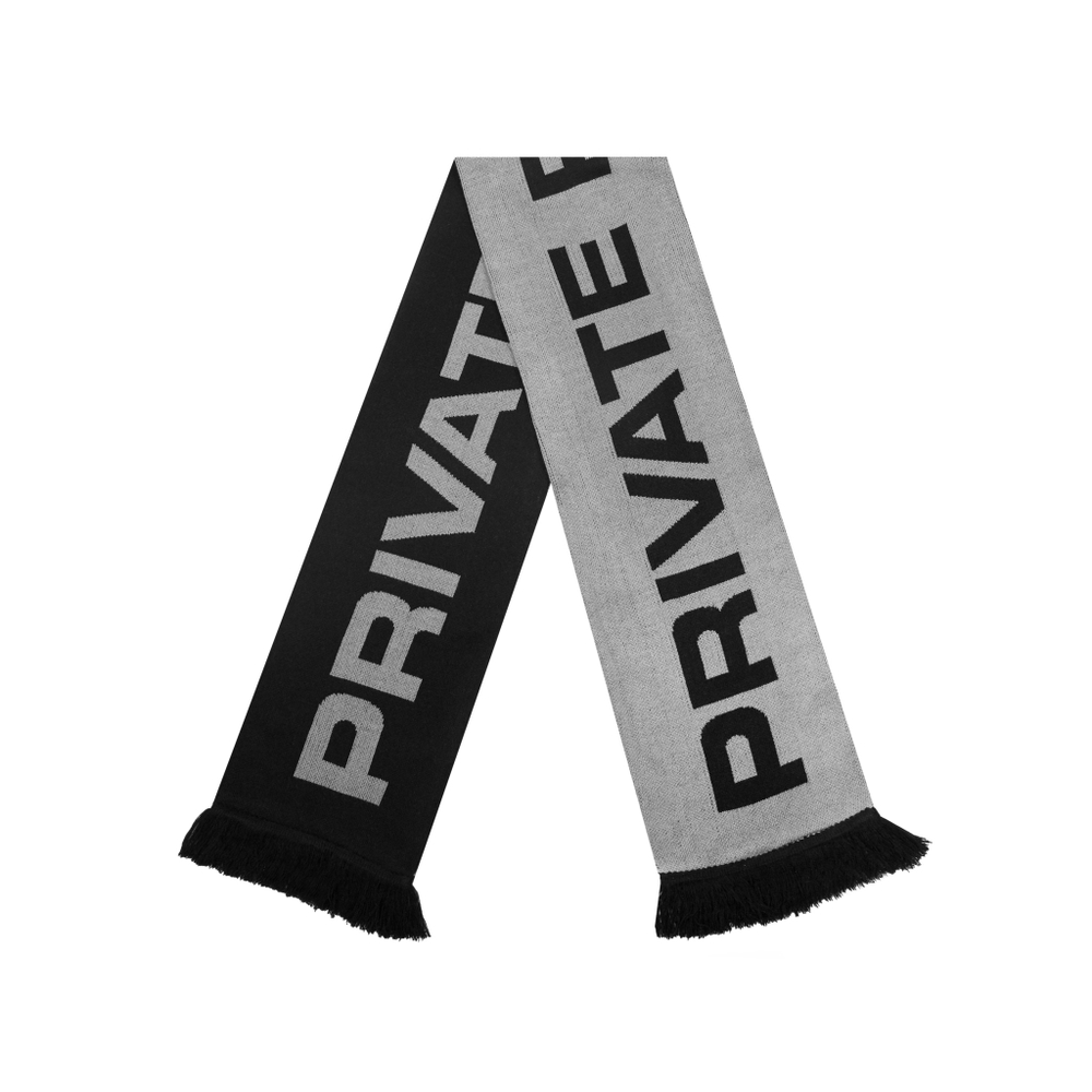 PP LOGO SCARF (BLACK/GREY)