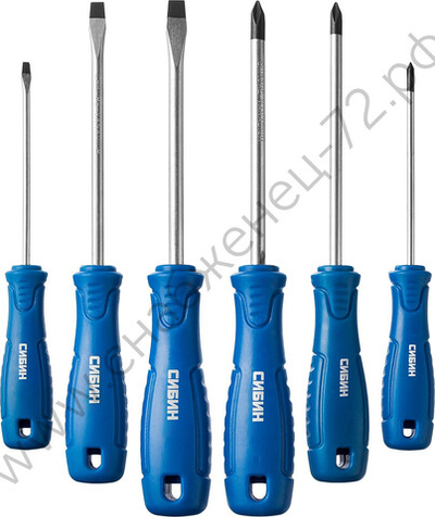 СИБИН 6 предм., Набор отверток (25086)
