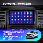 Teyes CC2L Plus 9" для Renault Trafic 3 2014-2021