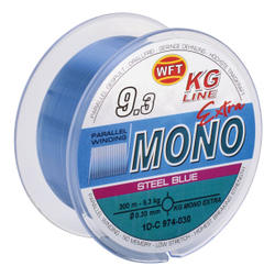 Леска монофильная WFT KG MONO EXTRA Steel Blue 300 м, 0.30 мм