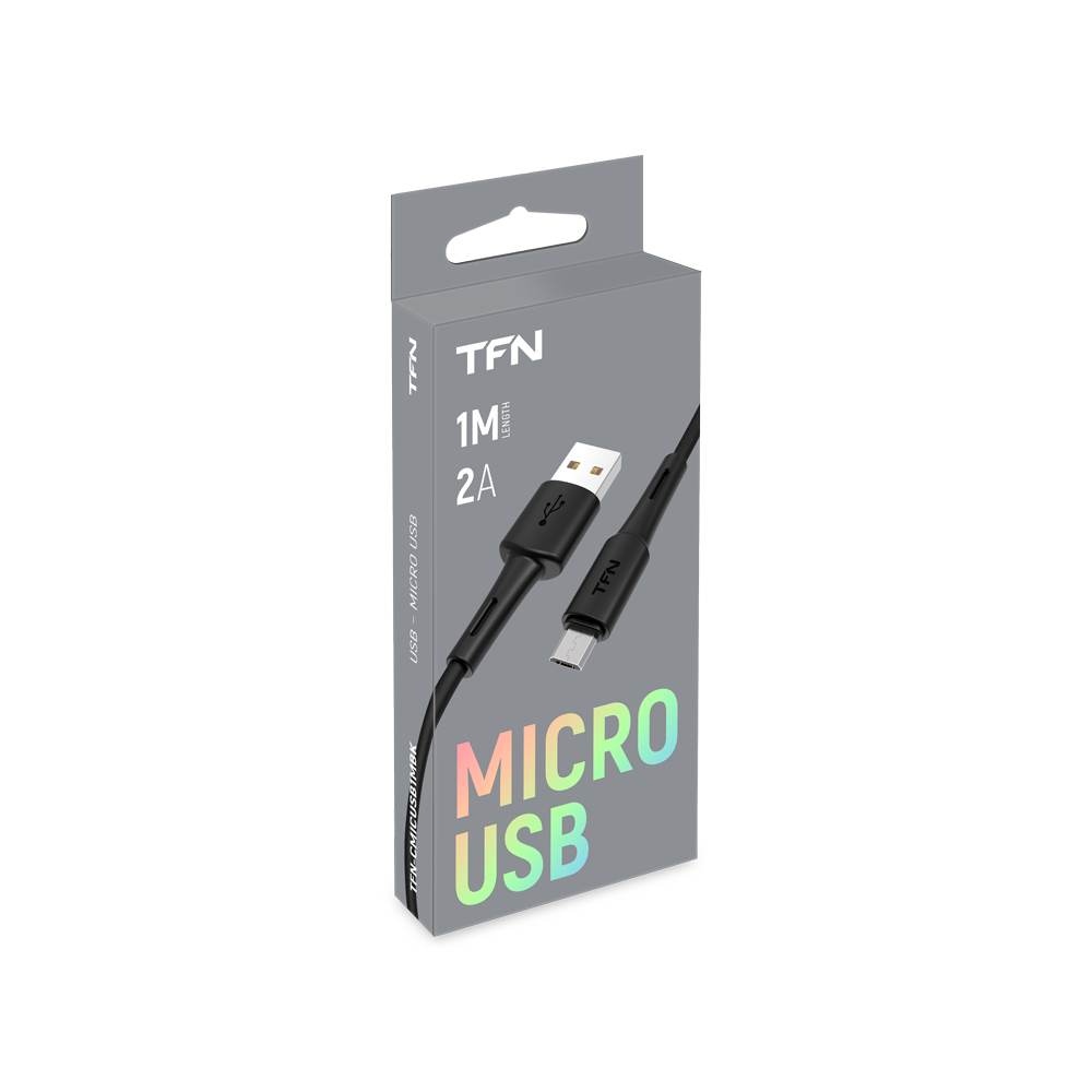 Кабель USB TFN micro USB 1м black