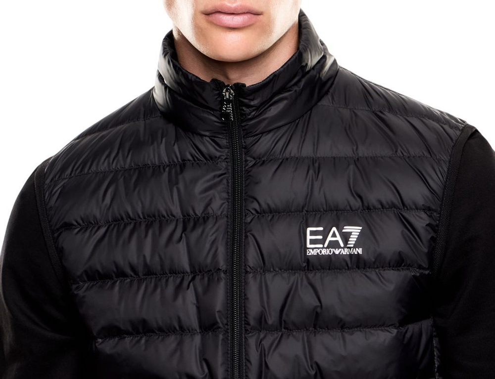 Мужская теннисная жилетка EA7 Man Woven Down - black