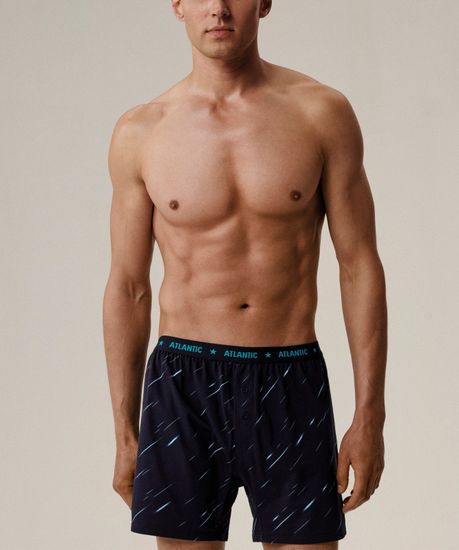 Трусы (2 шт) мужские семейные Atlantic 2MBX-085, хлопок, темно-синий