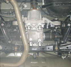 Защита Зад. дифференциала. 2 мм, Сталь. для Toyota RAV 4 2005-2019, Lexus NX 200 2014-2021 MOTODOR.02569