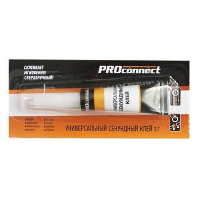 Клей-гель универ.секундный 3гр.PROconnect