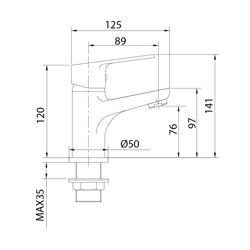 Смеситель д/умыв Milardo Helic HELSB00M01  18705