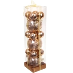 Набор шаров «Miracle» 10 см + 5 см (15 предметов), Шампань