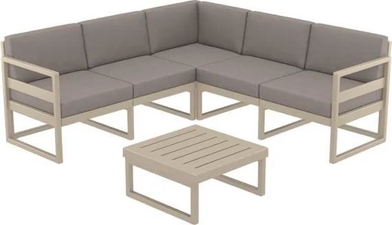 Комплект угловой уличной мебели Mykonos