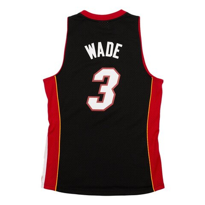 Баскетбольная джерси Mitchell&Ness NBA Black Jersey Heat 2012 Dwyane Wade T-shirt Black