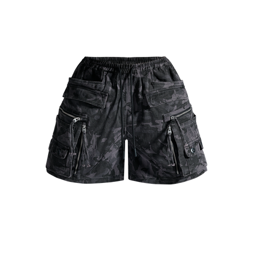 MULTIP cargo cumouflage shorts grey