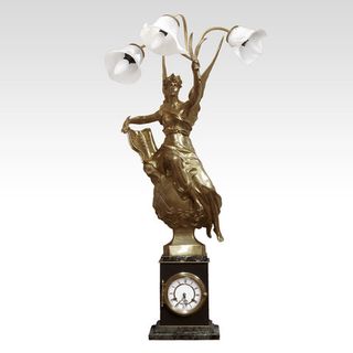 Часы "Наука, освещающая мир" (на камне)