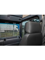 Чехлы Люкс Scania 5 серия Высокое и низкое сиденье (экокожа, черный, серая вставка)