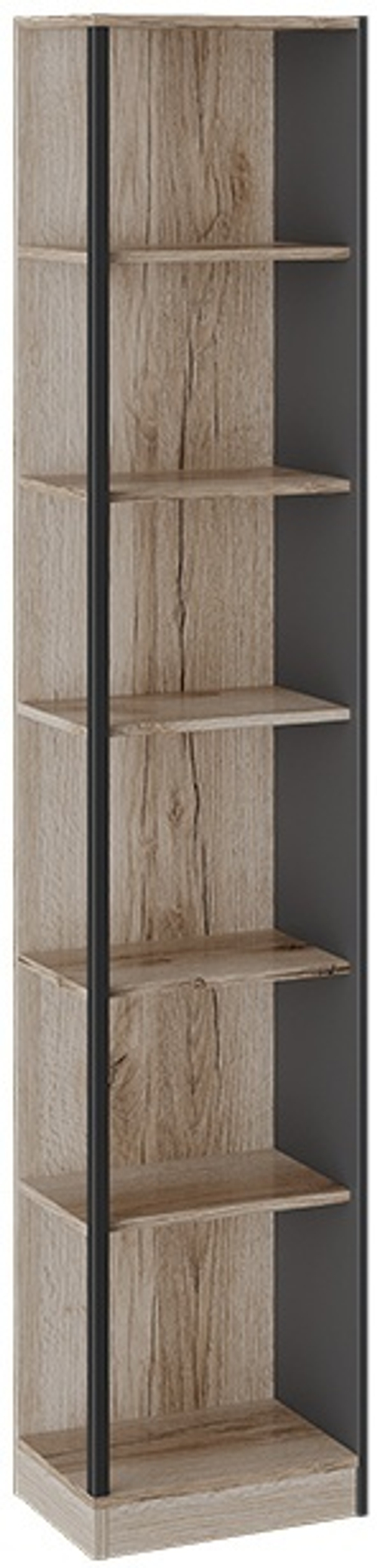 Окланд ТД-324.07.24 Стеллаж (Фон Черный/Дуб Делано)ТриЯ
