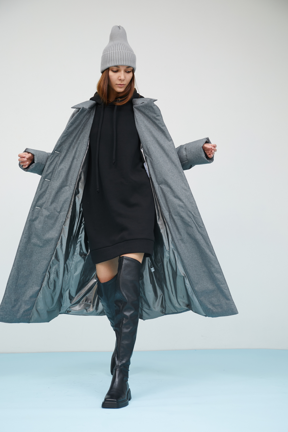 Плащ-пуховик