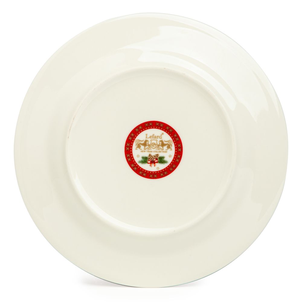 НАБОР ПОСУДЫ LEFARD "C НОВЫМ ГОДОМ" 3 ПР.: САЛАТНИК 800 МЛ, ТАРЕЛКА 19 СМ, КРУЖКА 400 МЛ (КОР=8НАБ.)