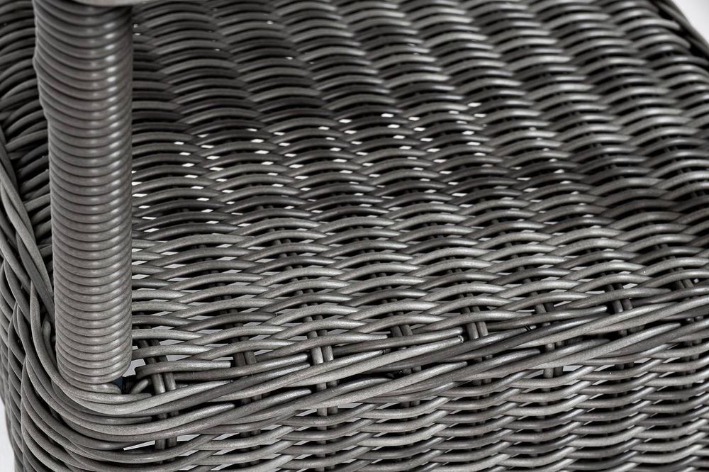 "Рим" комплект шезлонг со столиком, цвет графит