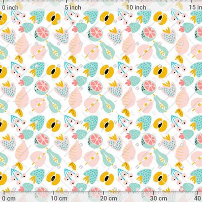 Нежные фрукты и ягоды на белом фоне by Yamurchik.art 1200 DPI