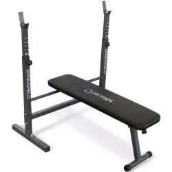 OXYGEN FITNESS SPRINGFIELD СКАМЬЯ ДЛЯ ЖИМА СО СТОЙКАМИ ЧЕРНАЯ