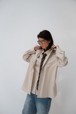 Рубашка двойная в полоску