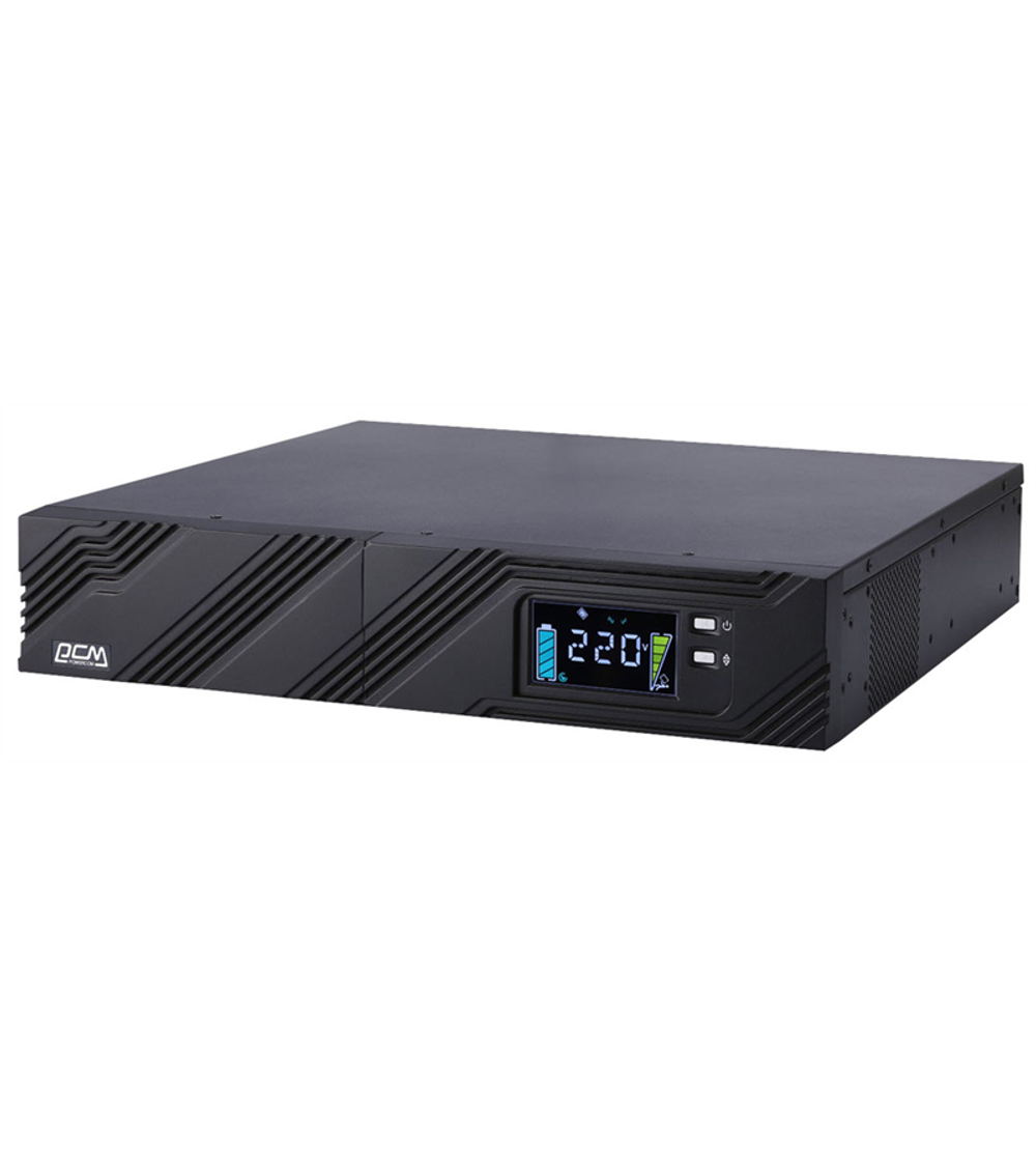 Источник бесперебойного питания Powercom SMART KING PRO+, Line-Interactive, 1500VA/1200W, Rack/Tower, 8*IEC320-C13, Serial+USB, SmartSlot (1152575)