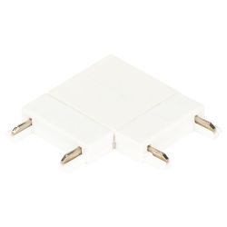 Коннектор питания ЭРА TRM-S5-CC WH для магнитного шинопровода угловой белый для системы S5 | Магнитный шинопровод и аксессуары