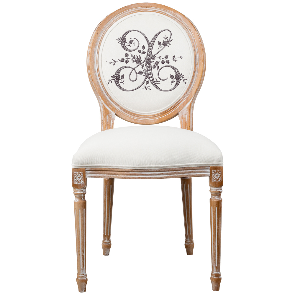 Стул Объект мечты Монограмма буквы X