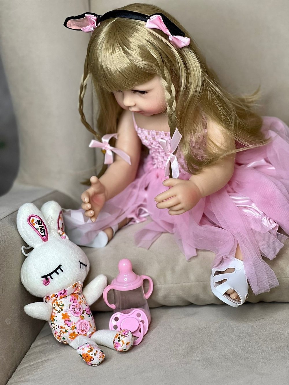 Кукла Реборн виниловая 48см в пакете (FA-063)