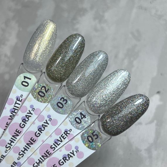 Гель-лак ТМ &quot;HIT gel&quot; №03 Shine Gray, 9 мл