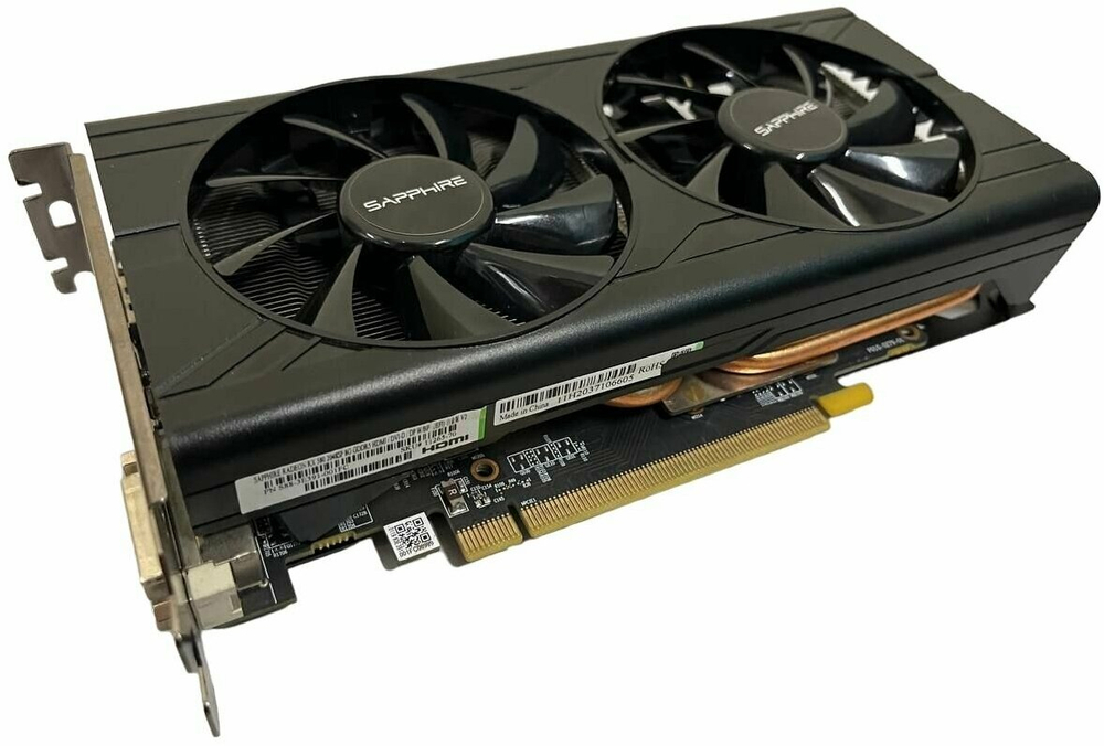 Видеокарта SAPPHIRE AMD Radeon RX 580 [REFURBISHED], 8Гб GDDR5, 256 бит, Bulk, PCIe3.0, 2xFAN, 2-SLOT, 185Вт, HDMI, DVI, 3xDP (11326-03)