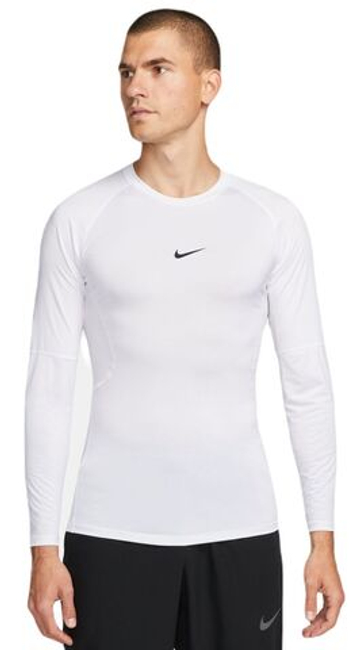 Компрессионка  Nike Pro Dri-FIT Tight Long-Sleeve фитнес Top - белый